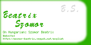 beatrix szomor business card